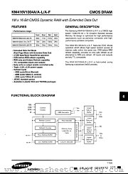 KM416V1004AJ-6 datasheet pdf Samsung Electronic