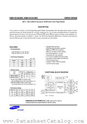 KM416V4100CS-L6 datasheet pdf Samsung Electronic