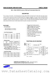KM416V4104BSL-5 datasheet pdf Samsung Electronic