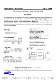KM41C4000DLT-7 datasheet pdf Samsung Electronic