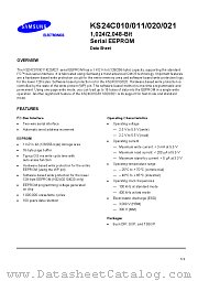KS24C011ISTF datasheet pdf Samsung Electronic