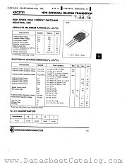 KSC2752 datasheet pdf Samsung Electronic