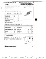 KSD569 datasheet pdf Samsung Electronic