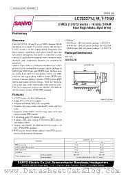 LC322271J-80 datasheet pdf SANYO