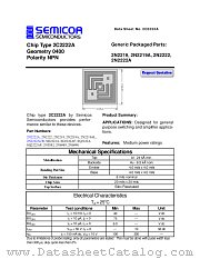 2N2219AUB datasheet pdf Semicoa Semiconductor
