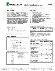 EZ1584CT-2.5 datasheet pdf Semtech
