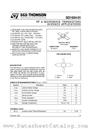 1534-1 datasheet pdf SGS Thomson Microelectronics