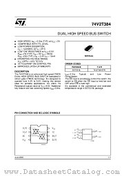 74V2T384CTR datasheet pdf SGS Thomson Microelectronics
