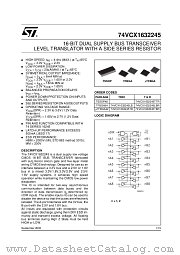 74VCX1632245LBR datasheet pdf SGS Thomson Microelectronics