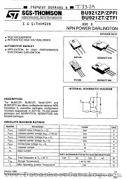 BU921ZT datasheet pdf SGS Thomson Microelectronics