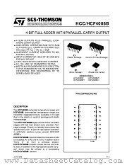 HCC4008BF datasheet pdf SGS Thomson Microelectronics