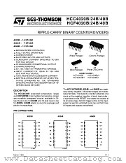 HCC4020BF datasheet pdf SGS Thomson Microelectronics