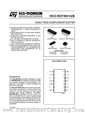 HCC4041BF datasheet pdf SGS Thomson Microelectronics
