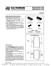 HCC4077BC1 datasheet pdf SGS Thomson Microelectronics