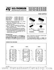 HCC4073BF datasheet pdf SGS Thomson Microelectronics