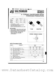 IRF820FI datasheet pdf SGS Thomson Microelectronics