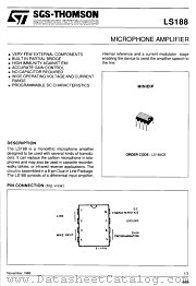 LS188CB datasheet pdf SGS Thomson Microelectronics