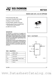 M2732A-3F1 datasheet pdf SGS Thomson Microelectronics