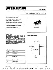 M2764A-F1 datasheet pdf SGS Thomson Microelectronics