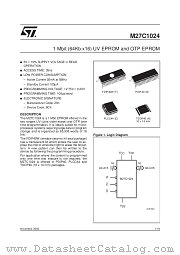 M27C1024-55C3TR datasheet pdf SGS Thomson Microelectronics