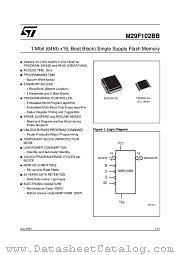 M29F102BB70K1 datasheet pdf SGS Thomson Microelectronics