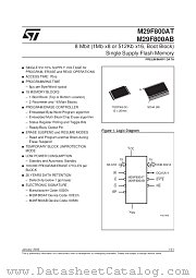 M29F800AT90N1 datasheet pdf SGS Thomson Microelectronics
