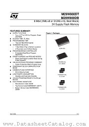 M29W800DB70N6T datasheet pdf SGS Thomson Microelectronics