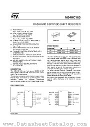 M54HC165D1 datasheet pdf SGS Thomson Microelectronics
