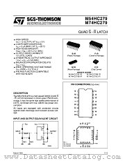 M54HC279F1R datasheet pdf SGS Thomson Microelectronics