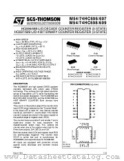 M54HC697C1R datasheet pdf SGS Thomson Microelectronics