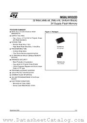 M58LW032D110N6F datasheet pdf SGS Thomson Microelectronics