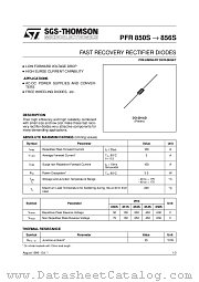PFR855S datasheet pdf SGS Thomson Microelectronics