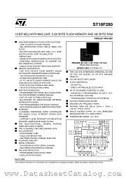 ST10F280_DATASHEET datasheet pdf SGS Thomson Microelectronics