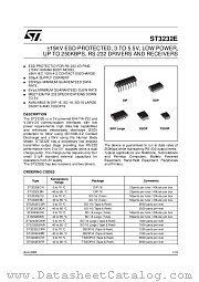 ST3232ECTR datasheet pdf SGS Thomson Microelectronics