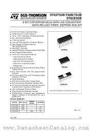 ST6253BM1 datasheet pdf SGS Thomson Microelectronics