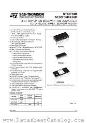 ST6265BB1 datasheet pdf SGS Thomson Microelectronics