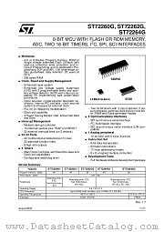 ST72P264G2H1 datasheet pdf SGS Thomson Microelectronics