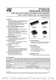 ST72C334J2 datasheet pdf SGS Thomson Microelectronics