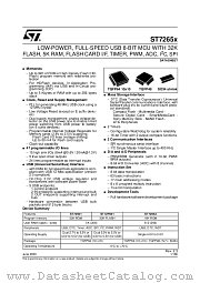 ST7265AR6M1 datasheet pdf SGS Thomson Microelectronics