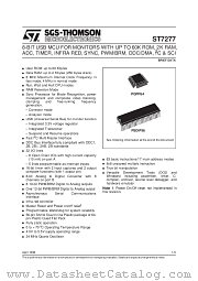ST72771R6Q1 datasheet pdf SGS Thomson Microelectronics