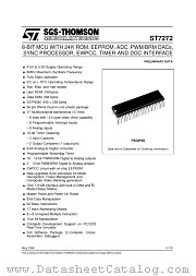 ST727E272N5D1 datasheet pdf SGS Thomson Microelectronics