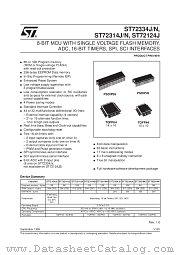 ST72C124J4B6 datasheet pdf SGS Thomson Microelectronics