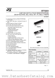 ST72T251G1 datasheet pdf SGS Thomson Microelectronics