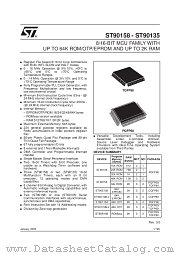 ST90T158M9LVQ1 datasheet pdf SGS Thomson Microelectronics