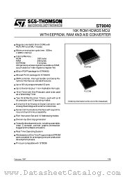 ST9040-KIT_UK datasheet pdf SGS Thomson Microelectronics
