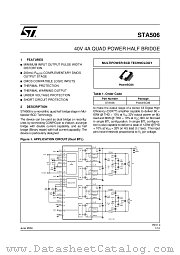 STA506 datasheet pdf SGS Thomson Microelectronics