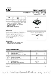 STGE200NB60S datasheet pdf SGS Thomson Microelectronics