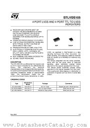 STLVDS105BDR datasheet pdf SGS Thomson Microelectronics