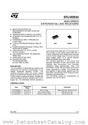 STLVDS3486BTR datasheet pdf SGS Thomson Microelectronics