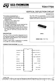 TDA1770A datasheet pdf SGS Thomson Microelectronics